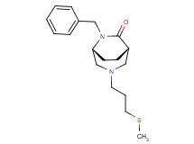 (1S*,5R*)-6-benzyl-3-[3-(methylthio)propyl]-3,6-diazabicyclo[3.2.2]nonan-7-one