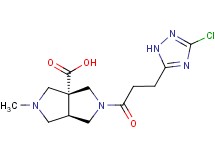 (3aR*,6aR*)-2-[3-(3-chloro-1H-1,2,4-triazol-5-yl)propanoyl]-5-methylhexahydropyrrolo[3,4-c]pyrrole-3a(1H)-carboxylic acid