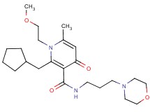 2-(cyclopentylmethyl)-1-(2-methoxyethyl)-6-methyl-N-[3-(4-morpholinyl)propyl]-4-oxo-1,4-dihydro-3-pyridinecarboxamide