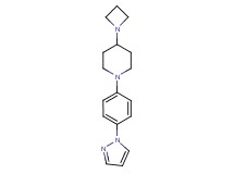 4-azetidin-1-yl-1-[4-(1H-pyrazol-1-yl)phenyl]piperidine