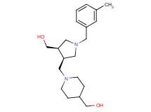 (1-{[(3R*,4R*)-4-(hydroxymethyl)-1-(3-methylbenzyl)pyrrolidin-3-yl]methyl}piperidin-4-yl)methanol