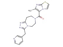 7-[(6-methylimidazo[2,1-b][1,3]thiazol-5-yl)carbonyl]-3-(pyridin-3-ylmethyl)-6,7,8,9-tetrahydro-5H-[1,2,4]triazolo[4,3-d][1,4]diazepine