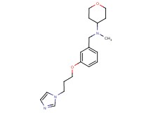 N-{3-[3-(1H-imidazol-1-yl)propoxy]benzyl}-N-methyltetrahydro-2H-pyran-4-amine