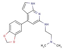 N'-[4-(1,3-benzodioxol-5-yl)-1H-pyrrolo[2,3-b]pyridin-6-yl]-N,N-dimethylethane-1,2-diamine
