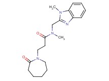 N-methyl-N-[(1-methyl-1H-benzimidazol-2-yl)methyl]-3-(2-oxoazepan-1-yl)propanamide