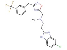 2-(5-chloro-1H-benzimidazol-2-yl)-N-methyl-N-({3-[3-(trifluoromethyl)benzyl]-1,2,4-oxadiazol-5-yl}methyl)ethanamine