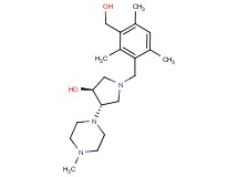(3S*,4S*)-1-[3-(hydroxymethyl)-2,4,6-trimethylbenzyl]-4-(4-methylpiperazin-1-yl)pyrrolidin-3-ol