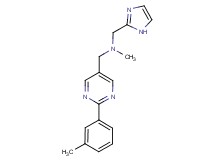 (1H-imidazol-2-ylmethyl)methyl{[2-(3-methylphenyl)pyrimidin-5-yl]methyl}amine