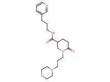 1-[3-(4-morpholinyl)propyl]-6-oxo-N-[3-(3-pyridinyl)propyl]-3-piperidinecarboxamide