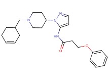 N-{1-[1-(3-cyclohexen-1-ylmethyl)-4-piperidinyl]-1H-pyrazol-5-yl}-3-phenoxypropanamide