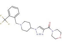 4-[(1-{1-[2-(trifluoromethyl)benzyl]-4-piperidinyl}-1H-1,2,3-triazol-4-yl)carbonyl]morpholine