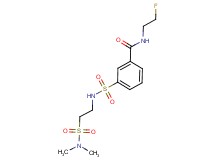 3-[({2-[(dimethylamino)sulfonyl]ethyl}amino)sulfonyl]-N-(2-fluoroethyl)benzamide