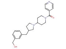 (3-{[1-(1-isonicotinoylpiperidin-4-yl)pyrrolidin-3-yl]methyl}phenyl)methanol