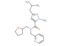 3-isobutyl-1-methyl-N-(pyridin-2-ylmethyl)-N-(tetrahydrofuran-2-ylmethyl)-1H-pyrazole-5-carboxamide
