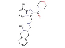 1-[8-methyl-2-(4-morpholinylcarbonyl)imidazo[1,2-a]pyridin-3-yl]-N-[(2-methyl-1,2,3,4-tetrahydro-3-isoquinolinyl)methyl]methanamine