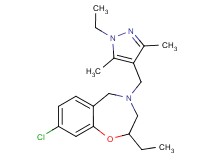 8-chloro-2-ethyl-4-[(1-ethyl-3,5-dimethyl-1H-pyrazol-4-yl)methyl]-2,3,4,5-tetrahydro-1,4-benzoxazepine