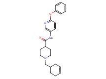 1-(3-cyclohexen-1-ylmethyl)-N-(6-phenoxy-3-pyridinyl)-4-piperidinecarboxamide