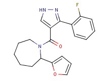 1-{[3-(2-fluorophenyl)-1H-pyrazol-4-yl]carbonyl}-2-(2-furyl)azepane