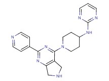 N-{1-[2-(4-pyridinyl)-6,7-dihydro-5H-pyrrolo[3,4-d]pyrimidin-4-yl]-4-piperidinyl}-2-pyrimidinamine