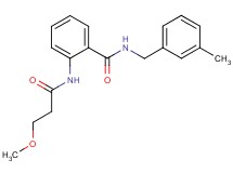 2-[(3-methoxypropanoyl)amino]-N-(3-methylbenzyl)benzamide