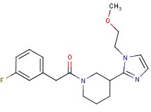 1-[(3-fluorophenyl)acetyl]-3-[1-(2-methoxyethyl)-1H-imidazol-2-yl]piperidine