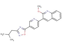 3-[5-(3-isobutyl-1,2,4-oxadiazol-5-yl)pyridin-2-yl]-2-methoxyquinoline