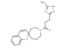 1-[3-(5-methyl-1H-1,2,4-triazol-3-yl)propanoyl]spiro[azepane-4,2'-chromene]