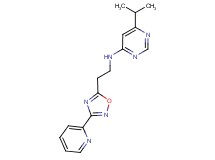 6-isopropyl-N-[2-(3-pyridin-2-yl-1,2,4-oxadiazol-5-yl)ethyl]pyrimidin-4-amine