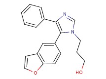 3-[5-(1-benzofuran-5-yl)-4-phenyl-1H-imidazol-1-yl]propan-1-ol