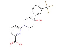 6-{4-hydroxy-4-[3-(trifluoromethyl)phenyl]-1-piperidinyl}-2-pyridinecarboxylic acid