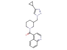 4-({3-[(4-cyclopropyl-1H-1,2,3-triazol-1-yl)methyl]piperidin-1-yl}carbonyl)quinoline