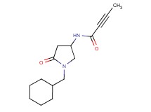 N-[1-(cyclohexylmethyl)-5-oxo-3-pyrrolidinyl]-2-butynamide