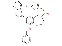 7-(1-benzothien-3-yl)-4-[(2-methyl-1,3-thiazol-4-yl)acetyl]-9-(2-pyridinylmethoxy)-2,3,4,5-tetrahydro-1,4-benzoxazepine