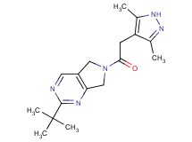2-tert-butyl-6-[(3,5-dimethyl-1H-pyrazol-4-yl)acetyl]-6,7-dihydro-5H-pyrrolo[3,4-d]pyrimidine