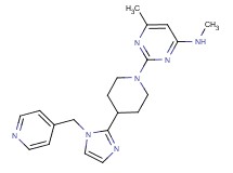 N,6-dimethyl-2-{4-[1-(4-pyridinylmethyl)-1H-imidazol-2-yl]-1-piperidinyl}-4-pyrimidinamine