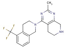 2-methyl-4-[5-(trifluoromethyl)-3,4-dihydroisoquinolin-2(1H)-yl]-5,6,7,8-tetrahydropyrido[3,4-d]pyrimidine