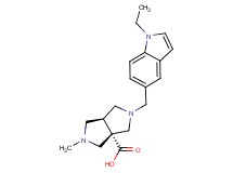 (3aS*,6aS*)-2-[(1-ethyl-1H-indol-5-yl)methyl]-5-methylhexahydropyrrolo[3,4-c]pyrrole-3a(1H)-carboxylic acid