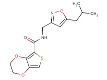N-[(5-isobutylisoxazol-3-yl)methyl]-2,3-dihydrothieno[3,4-b][1,4]dioxine-5-carboxamide