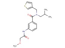 N-isobutyl-3-[(methoxyacetyl)amino]-N-(3-thienylmethyl)benzamide