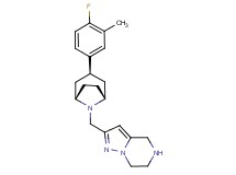 2-{[(3-endo)-3-(4-fluoro-3-methylphenyl)-8-azabicyclo[3.2.1]oct-8-yl]methyl}-4,5,6,7-tetrahydropyrazolo[1,5-a]pyrazine dihydrochloride