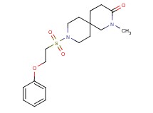 2-methyl-9-[(2-phenoxyethyl)sulfonyl]-2,9-diazaspiro[5.5]undecan-3-one