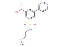 3-{[(2-methoxyethyl)amino]sulfonyl}-5-pyridin-4-ylbenzoic acid
