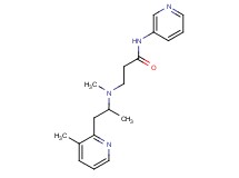 3-{methyl[1-methyl-2-(3-methylpyridin-2-yl)ethyl]amino}-N-pyridin-3-ylpropanamide