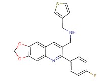1-[6-(4-fluorophenyl)[1,3]dioxolo[4,5-g]quinolin-7-yl]-N-(3-thienylmethyl)methanamine