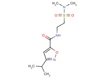 N-{2-[(dimethylamino)sulfonyl]ethyl}-3-isopropylisoxazole-5-carboxamide