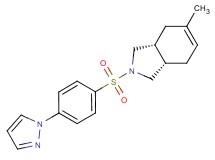 (3aR*,7aS*)-5-methyl-2-{[4-(1H-pyrazol-1-yl)phenyl]sulfonyl}-2,3,3a,4,7,7a-hexahydro-1H-isoindole