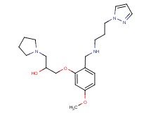1-[5-methoxy-2-({[3-(1H-pyrazol-1-yl)propyl]amino}methyl)phenoxy]-3-(1-pyrrolidinyl)-2-propanol