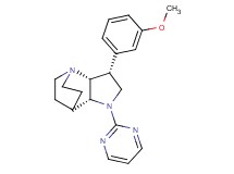 (3R*,3aR*,7aR*)-3-(3-methoxyphenyl)-1-pyrimidin-2-yloctahydro-4,7-ethanopyrrolo[3,2-b]pyridine