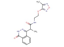 N-{2-[(4-methyl-1,2,5-oxadiazol-3-yl)oxy]ethyl}-2-(4-oxo-3,4-dihydrophthalazin-1-yl)propanamide