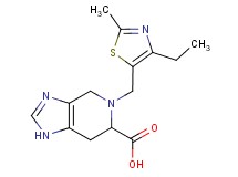 5-[(4-ethyl-2-methyl-1,3-thiazol-5-yl)methyl]-4,5,6,7-tetrahydro-1H-imidazo[4,5-c]pyridine-6-carboxylic acid